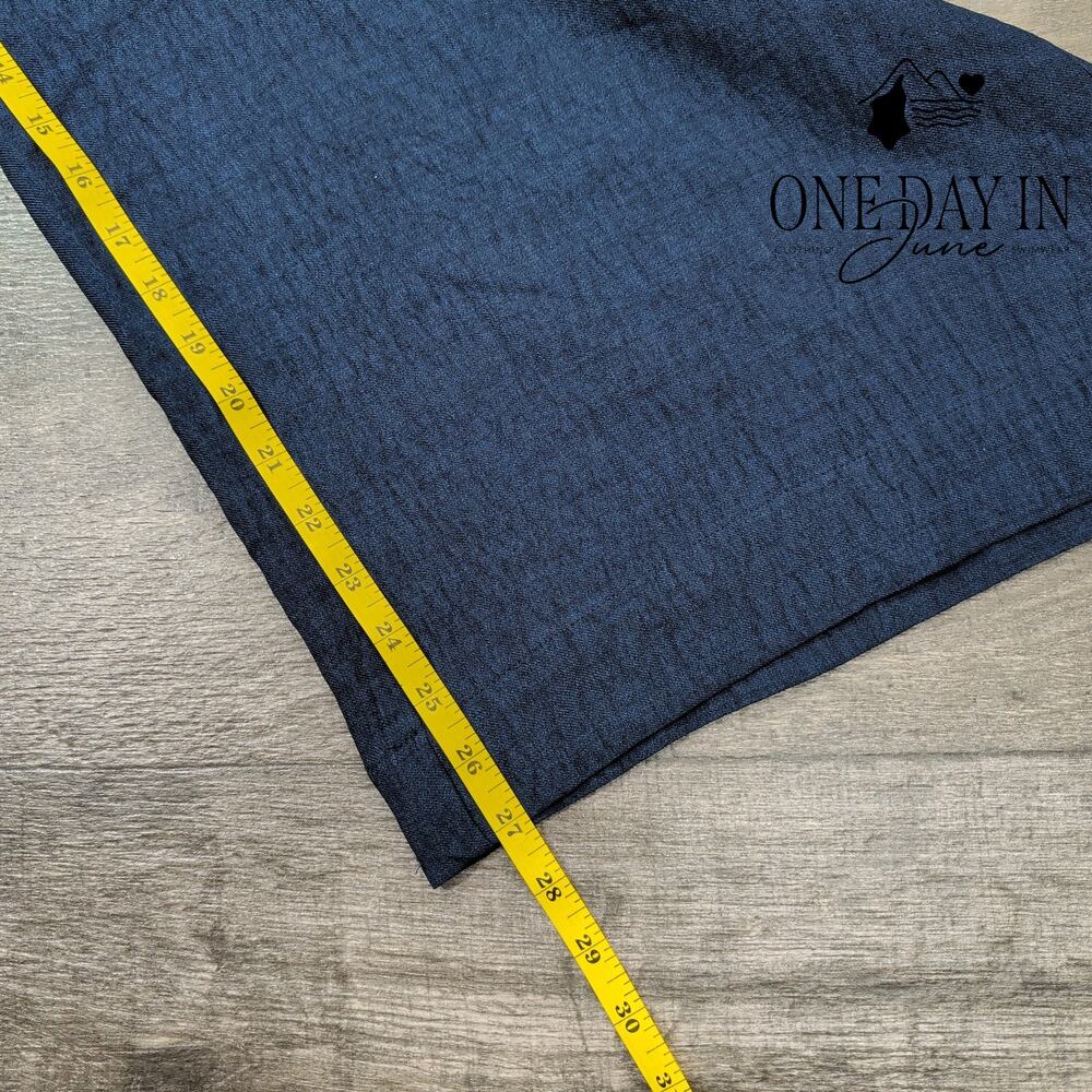 Max Studio London Wide Leg Drawstring Pants Navy Blue NWT Size 3X - Picture 6 of 8